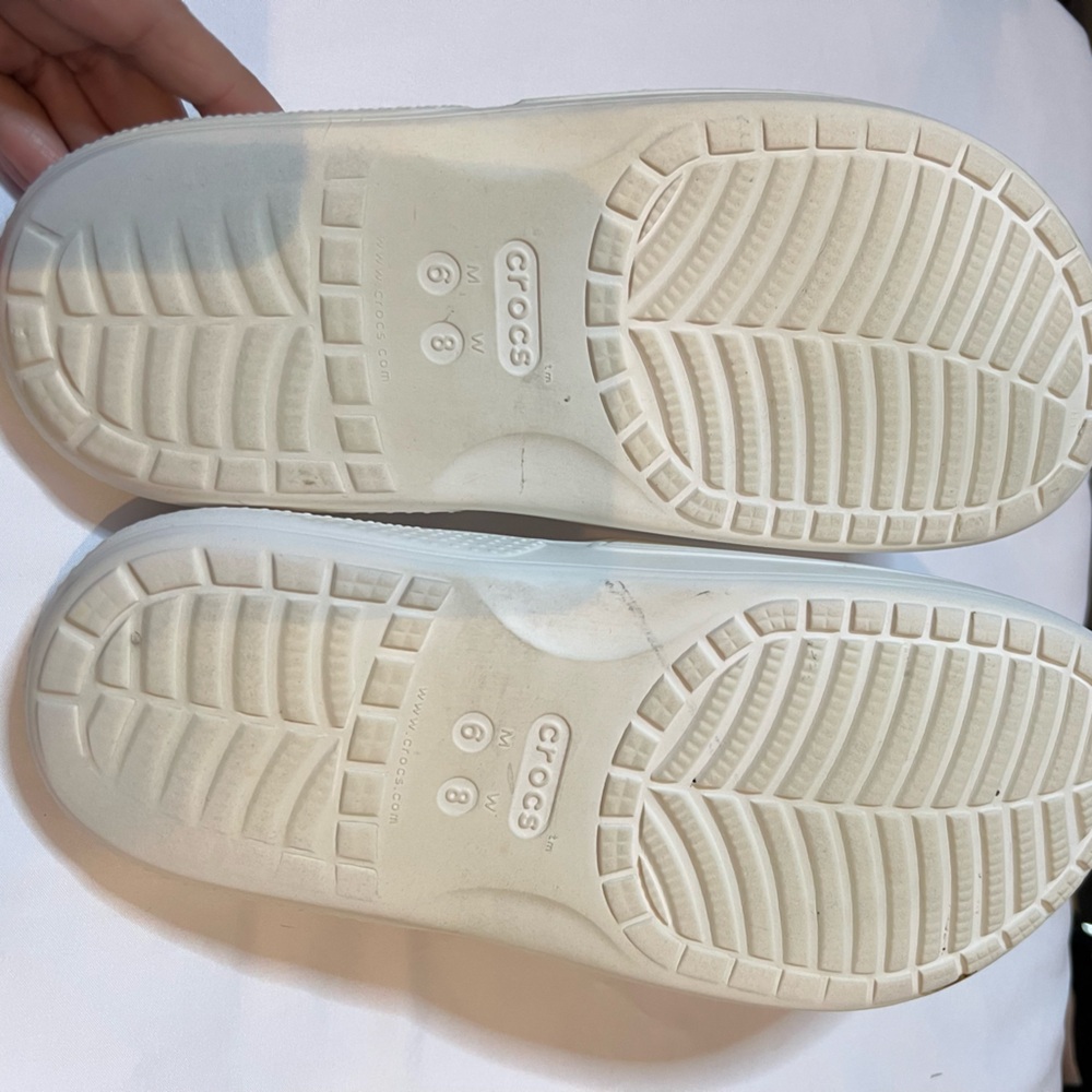 CROCS Women’s WhoteSlide Sandals - Picture 3 of 3